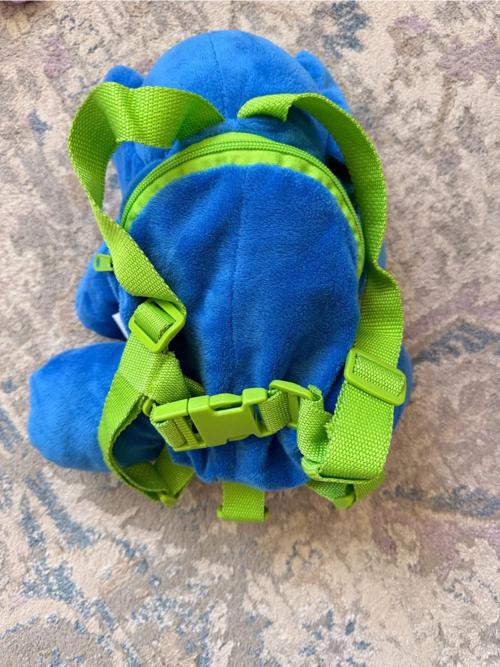 Blue Plush Elephant backpack